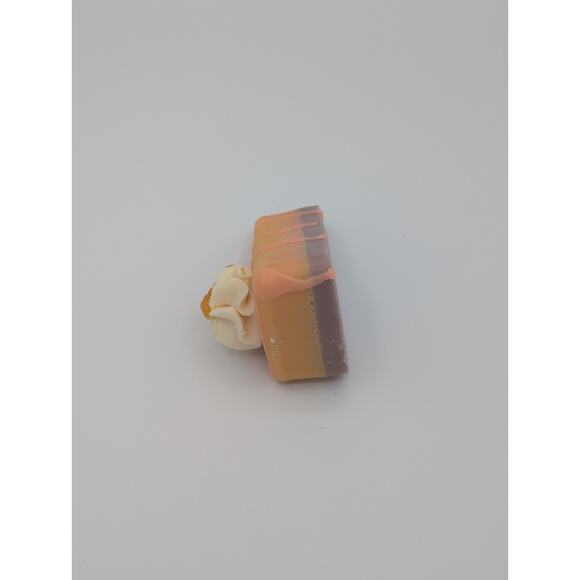 Scented Wax Melt Dessert Slice Peach & Cream Pie Decorative Home Fragrance - Picture 5 of 5